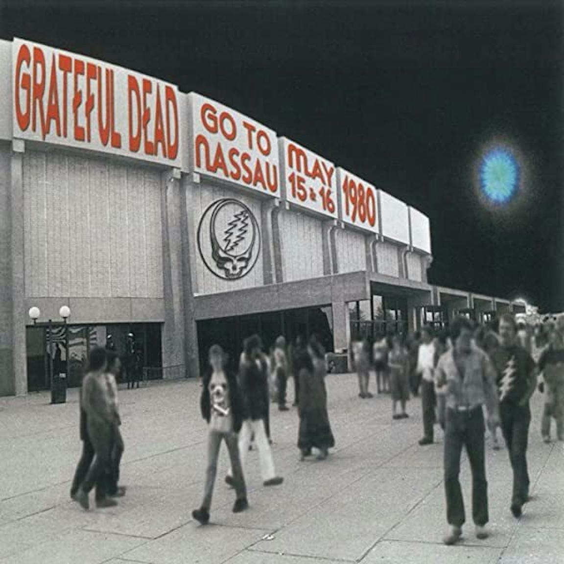People outside of a Grateful Dead concert.